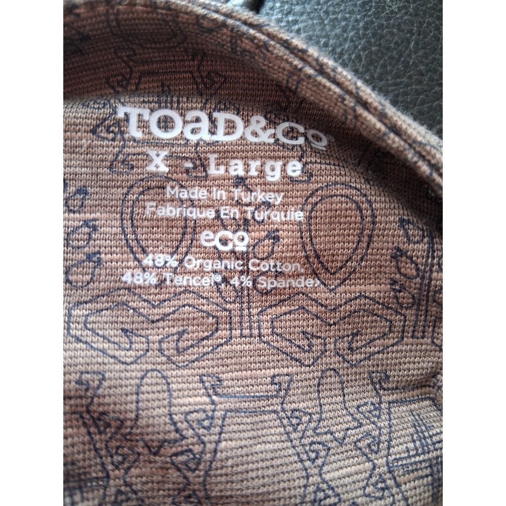 Toad & Co Rosemarie Dress XL Eco Friendly Sustainable Organic Cotton Aztec Print - Picture 9 of 9